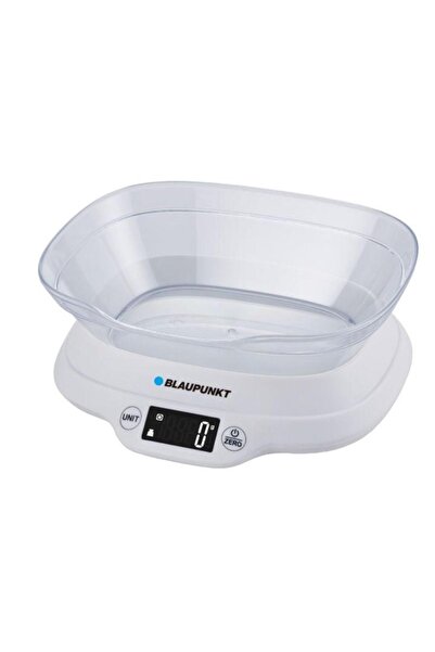 Blaupunkt Cantar de bucatarie Blaupunkt FKS501, 5kg, Touch, 2 X AAA, Vas inclus (Alb)
