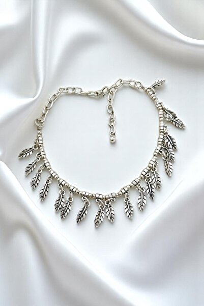 PETEK AKSESUAR Bohem Etnik Gümüş Kaplama Halhal Dal