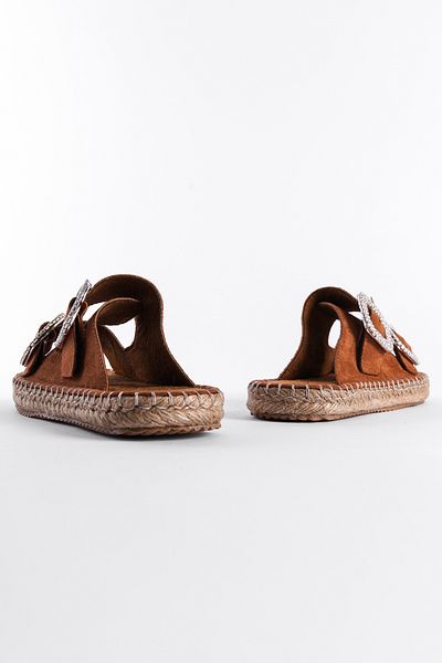 Capone Outfitters Britney Stone Damen-Espadrille-Hausschuhe