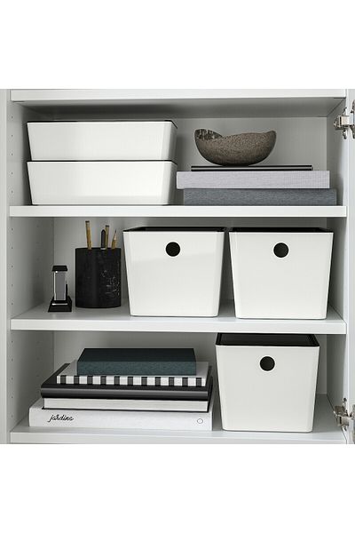 IKEA KUGGIS Lid, black, 18 x 26 cm