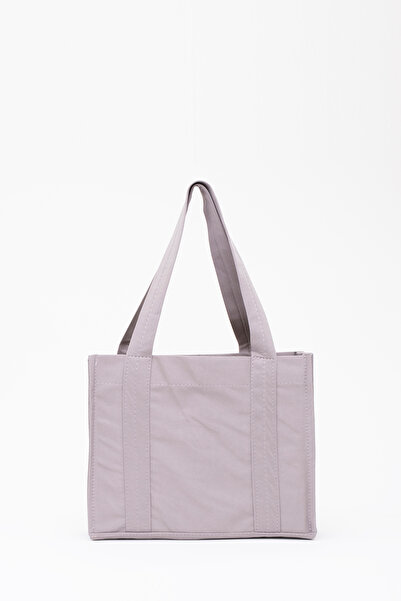SHAKA Γκρι U45 Snap Close The Tote Bag Embroidered Canvas Fabric Daily Γυναικεία Τσάντα ώμου 25x30