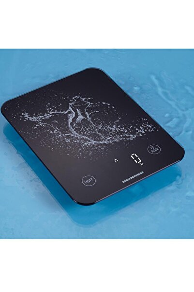 Heinner Heinner HKS-BK10USB kitchen scale, 10 kg, 3mm tempered glass, LED display, touch control