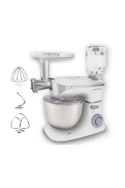 ESPERANZA ESPERANZA COOCKING MASTER Food Processor, 1000W, 5L, 6 speeds, Blender 1.5L (White)