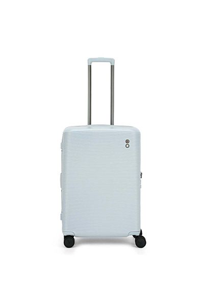 Echolac Ultima 67cm 4 Double Wheel Expandable Check-in Luggage Trolley Blue