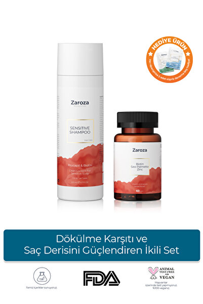 ZAROZA Saç Derisini Güçlendiren ve Dökülme Karşıtı İkili Set