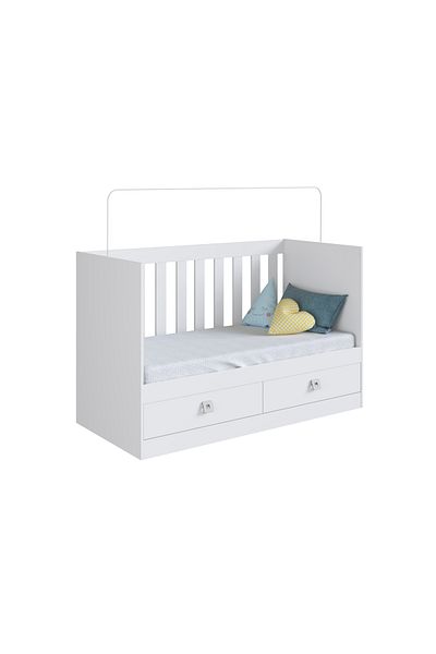 Art In Móveis Children's bed with 2 wardrobes for children's rooms and home, white color