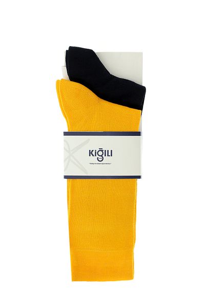 Kiğılı مجموعة من 2 جوارب قطنية سادة