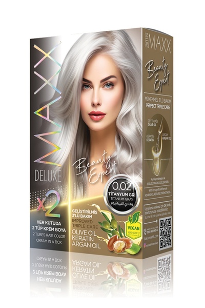 MAXX DELUXE Beauty Expert 0.02 Titanyum Gri Set Boya