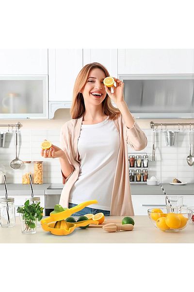 COOYA Lemon and Lime Juicer, Squeezing Bowl Grapefruit and Pomegranate Hand Rotary Juicer