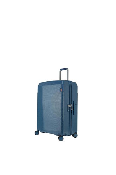 Echolac Logic 64cm 4 Double Wheel Expandable Check-in Luggage Trolley Blue