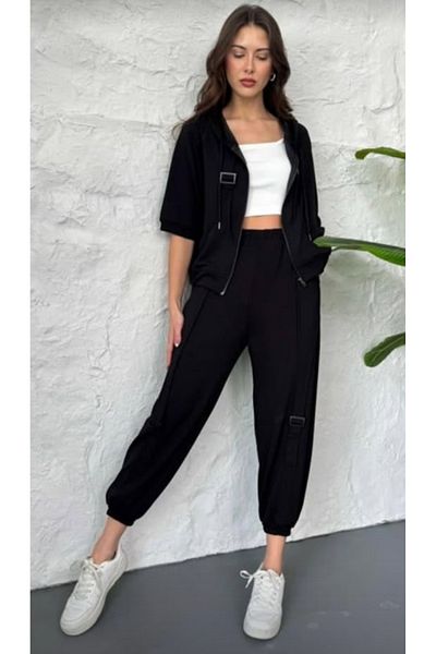 BEBE PLUS PANTALONI DETALIATI CU CREAȚI BEBEPLUS