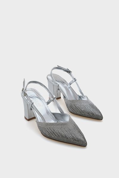 Capone Outfitters Nova Mid Heeled Pointed Toe Stone Damen Stilvolle Schuhe