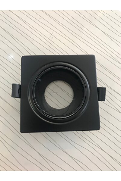 Horoz Gu10 Ampul Uyumlu Siyah Kasa Yuvarlak Kesim Azelya Metal Kasa Tekli Spo...