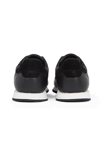 Calvin Klein Men Black Low Top Lace Up Tmbl Sneakers