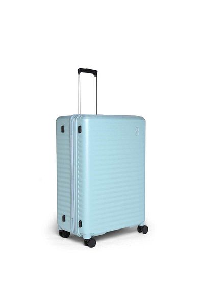 Echolac Celestra 76.5cm Hardcase Expandable 4 Double Wheel Check-in Luggage Trolley Slate Blue