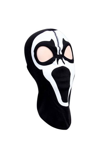 Depox Cagulă unisex IdeallStore®, Ghost Face, bumbac, mărime universală, imprimeu, negru