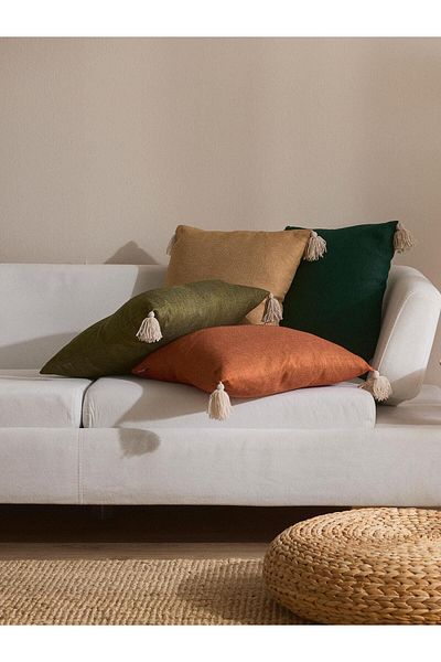 Vanilla Home Harvest Harmony 4-Piece Throw Pillow Cover Set