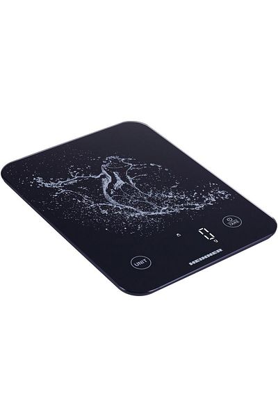 Heinner Cantar de bucatarie Heinner HKS-BK10USB, 10 kg, sticla securizata 3mm, display led, control touch
