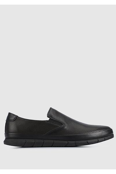 Eclipse Men's Black Leather Shoes
