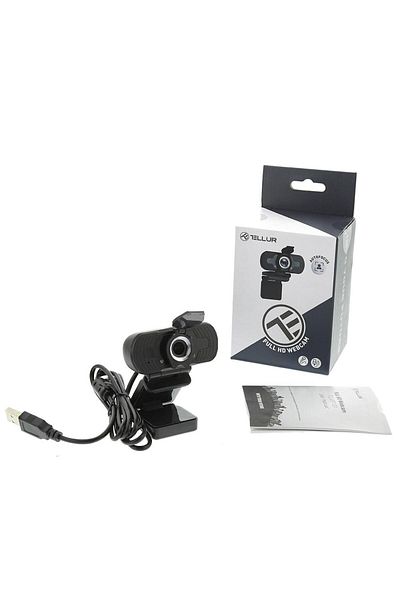 TELLUR Aparat foto web Tellur Full HD, 2MP, autofocus, microfon, Negru