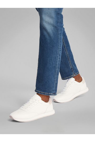 Calvin Klein Calvin Klein Men White Low Top Lace Up Tmbl Sneakers