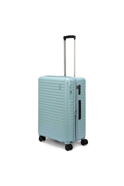 Echolac Celestra 66.5cm Hardcase Expandable 4 Double Wheel Check-in Luggage Trolley Slate Blue