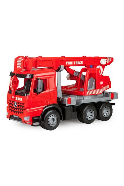 LENA Mercedes Arocs Gigant Fire Truck Crane Car, Lena, red, 72 cm, plastic