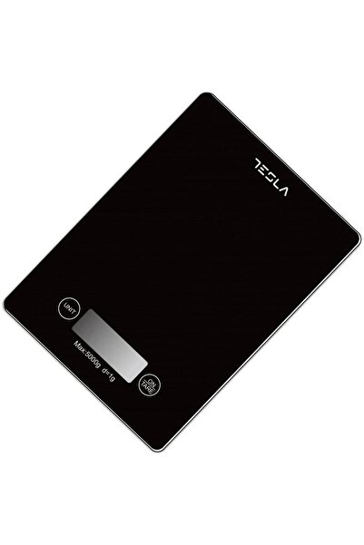 TESLA Tesla KS201B kitchen scale, 5kg, LCD screen, Tare function, Glass (Black)
