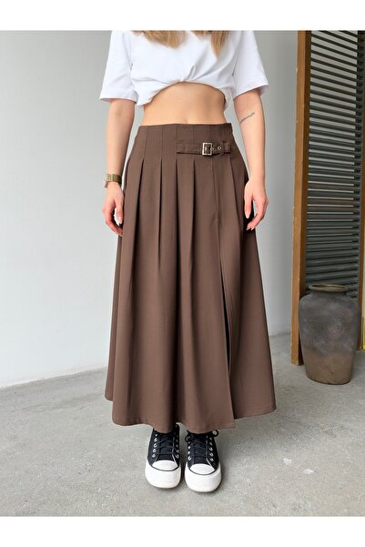 Babushka Fustă midi cu fante