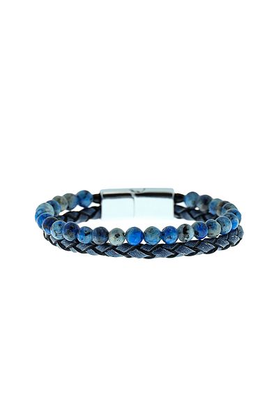 Kiğılı 2-Piece Leather Bead Bracelet