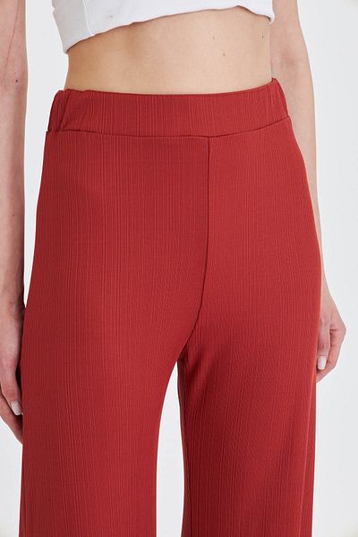 armonika Women's Tile Waist Elastic Palazzo Trousers Arm-25Y 001026