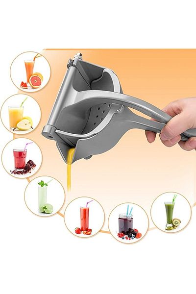 COOYA Heavy Duty Manual Citrus Juicer, Aluminum Alloy Press with Seed Filter