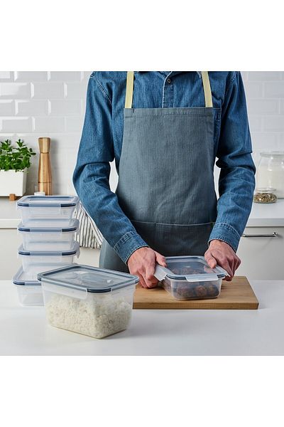 IKEA 365+ Food container with lid, set of 6, plastic
