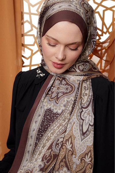 Levidor Indian Silk Shawl Dark Brown 412-10