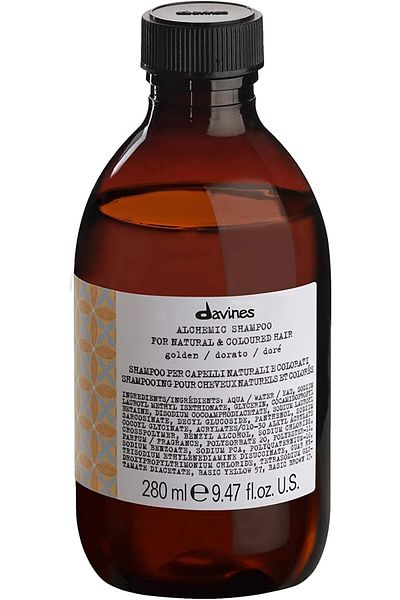 Davines Alchemic Golden Gold Honey Shampoo for Blonde Tones 280ml Trustyavm00054