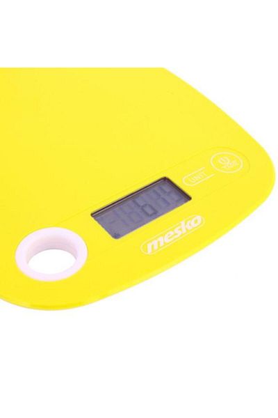 MESKO Cantar de bucatarie Mesko MS 3159Y, 5 kg, LCD (Galben)