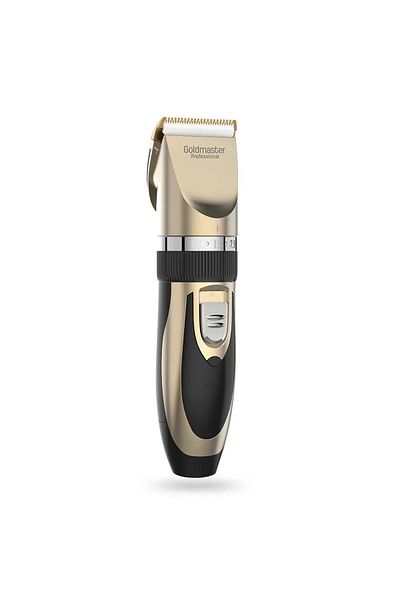 GOLDMASTER Goldmaster PATI GM-8182 Pet Clipper for Dogs and Cats, Ceramic Blades (Black/Gold)