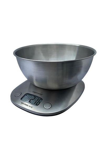 ESPERANZA Cantar de bucatarie electronic cu bol Esperanza EKS008, 2 L, Greutate maxima 5 kg, 1g