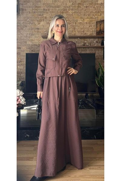 Cardella Summer Modal Fabric Gilet - Dress and Jacket Set of Two