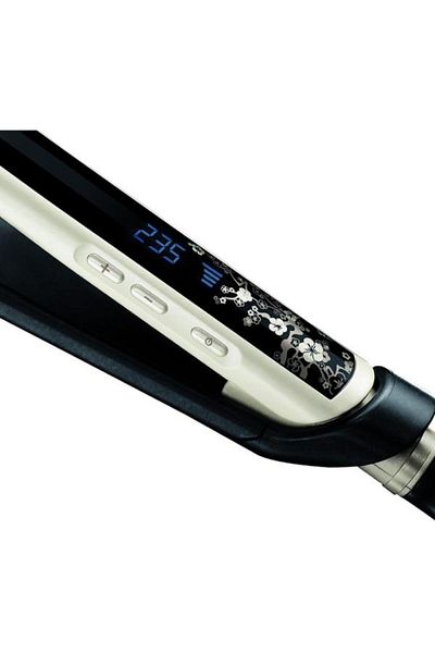 Remington Placa de indreptat parul Remington Pearl S9500, 235 C, LCD, Invelis ceramic (Negru/Argintiu)