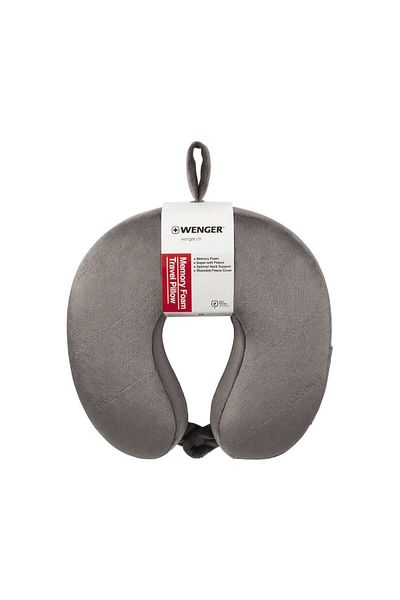 Wenger Memory Foam Travel Neck Pillow Grey