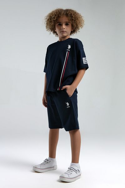 U.S. Polo Assn. Set pijamale bleumarin pentru băiat 50310796-VR033