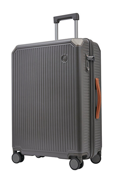 Echolac Shogun 56cm 4 Double Wheel Expandable Cabin Luggage Trolley Grey