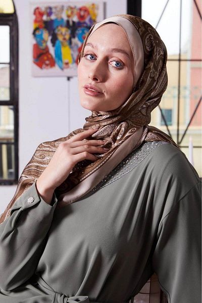 Levidor Indian Silk Shawl Milk Coffee 411-15