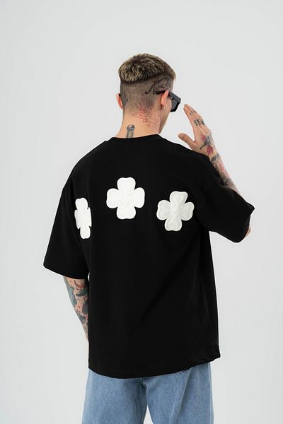 go gang own Tricou supradimensionat Hood Flow Patch