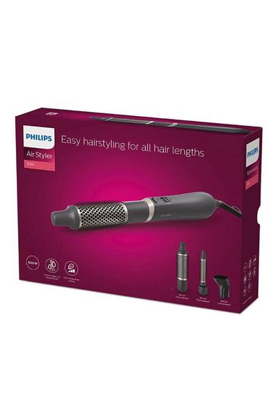 Philips Perie cu aer cald Philips BHA301/00, 800 W, Tehnologie ThermoProtect, 3 accesorii, Ingrijire cu ioni