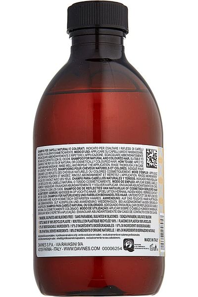Davines Alchemic Golden Gold Honey Shampoo for Blonde Tones 280ml Trustyavm00054