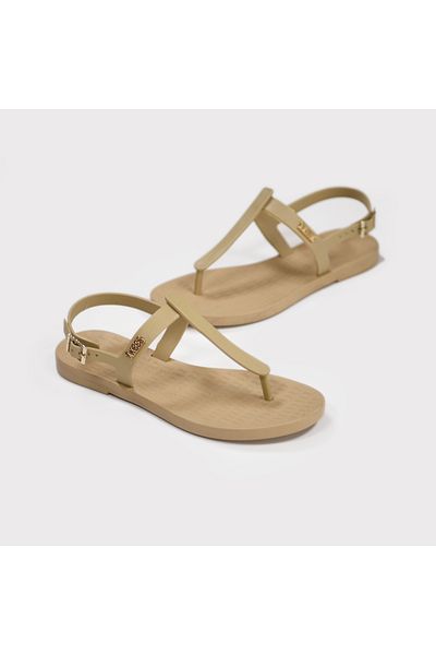 Tkees Women's Cream Flip Flops Beach Sandals Tk-P103