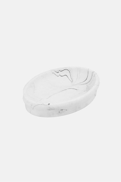 AMG Ceramic Soap Dish, White