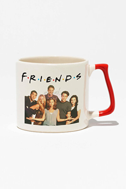 qoeuyl boutique Friends Baskılı | Phoebe Ross Chandler Hediyelik | Kırmızı Ku...